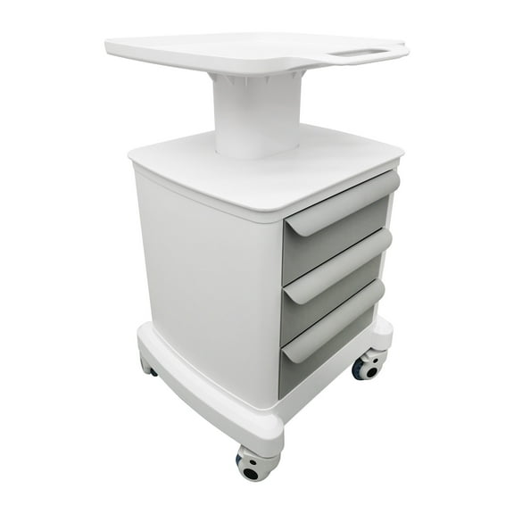 INTSUPERMAI Mobile Dental Cabinet Cart Three Drawers ABS Plastic