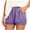 Purple, variant on Taqqpue Womens Boxer Shorts Casual Cotton Lounge Sleep Plaid Gingham Shorts Summer Elastic Waist Shorts