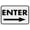 Warning Sign 4, variant on Enter Exit Sign 8"x12" - Aluminum Tin Warning for Home Outdoor Garden, Weatherproof Directional Decor for Building
