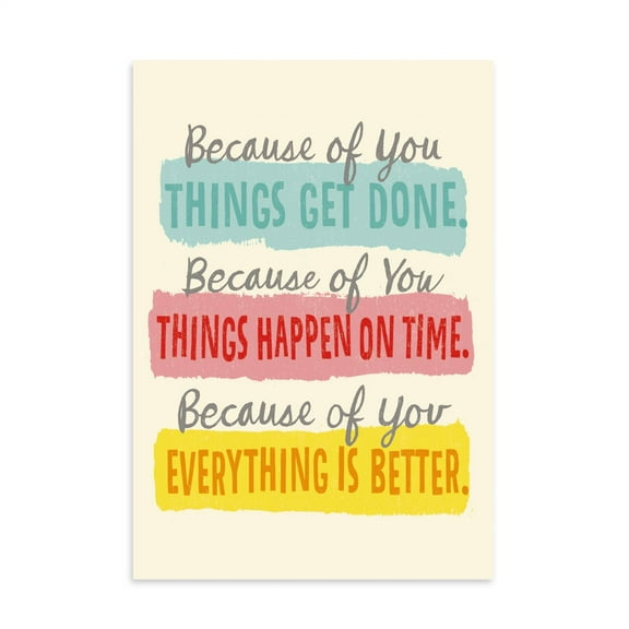 Hallmark Business Bulk Thank You Cards (Because of You), 25 ct.