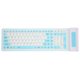 thumbnail image 1 of Teclado de silicona 107 teclas impermeable a prueba de polvo plegable dos colores 2,4G inalámbrico USB teclado silencioso de silicona suave, 1 of 8