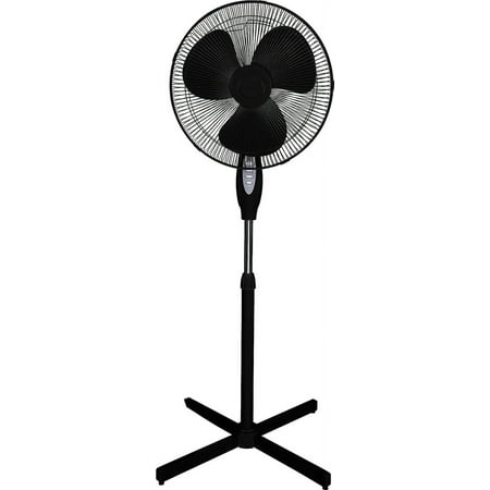 

16 Inch Oscillating Stand Fan Black