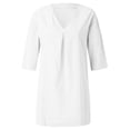 thumbnail image 1 of Mangas Blusa V Cuello tamaño Tops de verano Sunnimix Blusa con mangas tres cuartos, 1 of 8