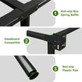 thumbnail image 5 of 7 Inch Full Size Bed Frame for Box Spring and Mattress, 9  Support Metal Bed Base, Tool-Free and Easy Assembly, Black, 5 of 6