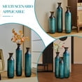 thumbnail image 6 of Aukfa Metal Tall Floor Vases for Decoration, Large Floor Vase Set of 3,Droplet Shaped,28.34"/24.4"/20.4"H,Aqua Blue, 6 of 8