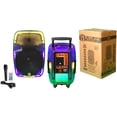 thumbnail image 3 of MR DJ PL15FLAME 15" Portable Translucent Bluetooth Speaker + Speaker Stand + 18-LED Slim Par Wash DJ LightMR DJ PL15FLAME 15" Portable Translucent Bluetooth Speaker + Speaker Stand + 18-LED Slim Par, 3 of 12