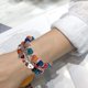 thumbnail image 4 of Pulsera de bola con patrón de amor con alas de elefante con cuentas bohemias simples, 4 of 5