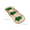 thumbnail image 3 of Cute Christmas Tree Rug, 15.7x47.2in Christmas Throw Rugs for Bathroom Green Red Extra Long Bath Mat Washable, Festive Seasonal Kitchen Indoor Entryway Runner Rugs Bedroom Accent Floor Rug, 3 of 6