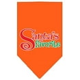 thumbnail image 1 of Santas Favorite Screen Print Pet Bandana Orange Size Small, 1 of 1