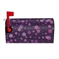 thumbnail image 2 of Lsque Purple Snow Flakes Mailbox Cover Standard Size ,Magnetic Mailbox Covers Post Wraps Letter Box Cover -21x18 in, 2 of 9