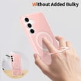 thumbnail image 2 of Asuwish Phone Case for Samsung Galaxy S25 FE 5G Tempered Glass Screen Protector Magnetic Folding Stand Frosted Translucent Rugged Shockproof Protective Cell Cover S 25 EF AI S25FE 25S Women Men Pink, 2 of 6