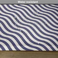 thumbnail image 6 of Ambesonne Navy Place Mats Set of 4, Wavy Stripes Dark Blue, Standard Size, Dark Blue and White, 6 of 6