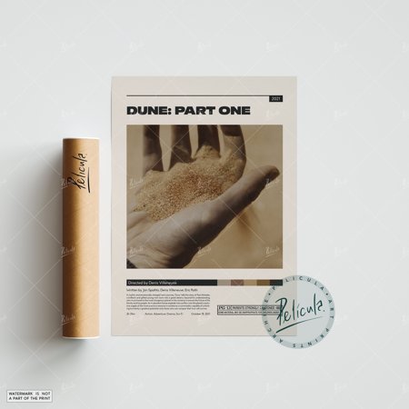 POSTER Dune: Part One Poster | Denis Villeneuve | Minimalist Movie Poster | Vintage Retro Art Print | Poster | Wall Art Print | Home Decor-8x12-UNFRAMED