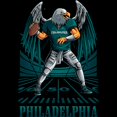 thumbnail image 2 of Game Garment Football Team Fan Sports Short Sleeve Crewneck Mens T-Shirts - Football Graphic Tees Men - Philadelphia Black XS-3XL, 2 of 6