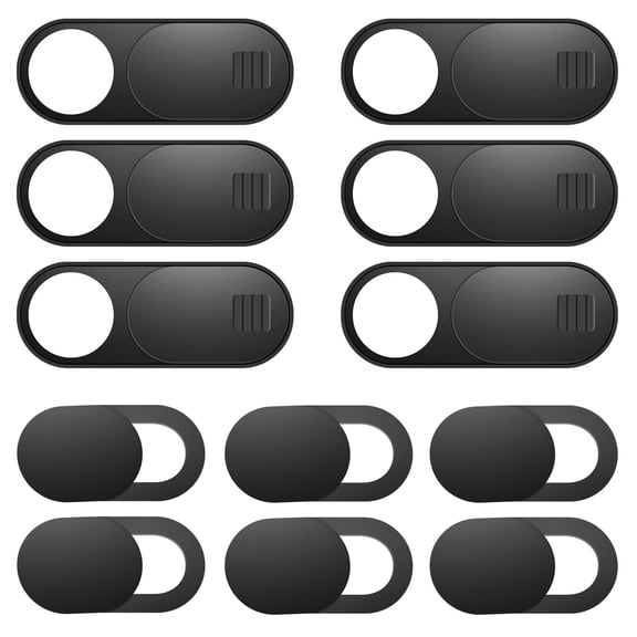 Genreen Laptop Camera Cover Slide, 12 Pack Webcam Cover, Phone Camera Cover, Ultra-Thin Computer Slide - Fits Most Laptop, Desktop, PC, Tablet, Smartphone to Protect Your Privacy and Security