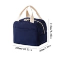 thumbnail image 2 of Corduroy Insulated Lunch Bag Portable Waterproof Oil Proof Lunch Box Tote for Work Travel, 2 of 7