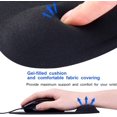 thumbnail image 3 of 2 Pack Mouse Pad, Ergonomic Mouse Pad with Gel Wrist Rest Support, Comfortable Wrist Rest Mouse Pad with Non-Slip PU Base for Computer Laptop Home Office Travel,Black, 3 of 6