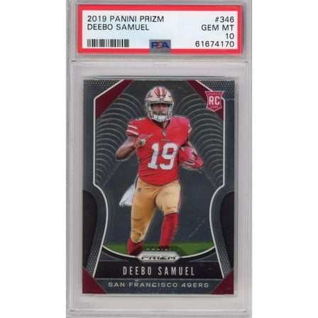 Graded 2019 Panini Prizm Deebo Samuel #346 Rookie RC Football Card PSA 10 Gem Mint