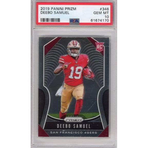 Graded 2019 Panini Prizm Deebo Samuel #346 Rookie RC Football Card PSA 10 Gem Mint
