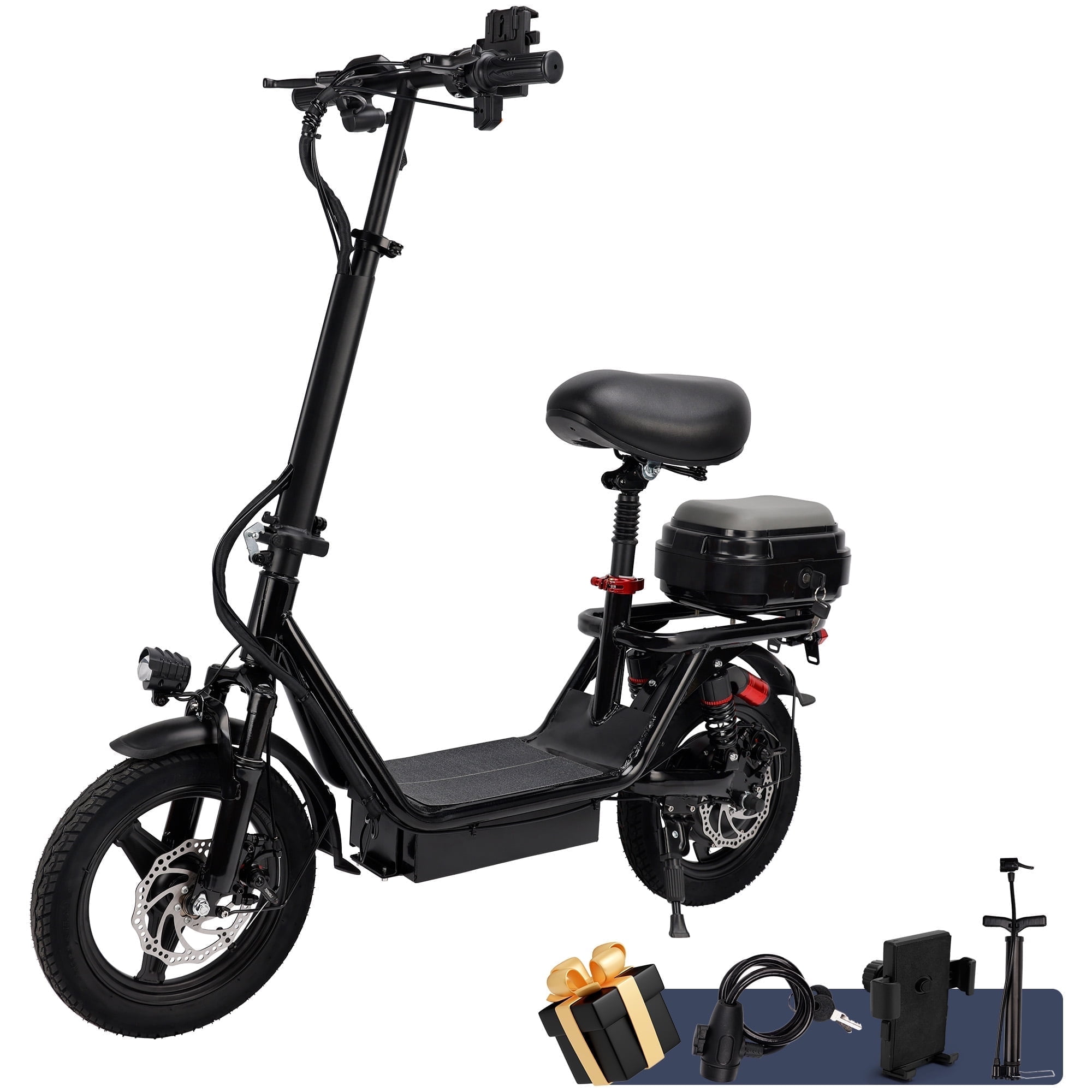 Gyroor Electric Scooter for Adults & Teens with Seat, 450W Motor
