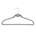 thumbnail image 3 of Trio Home Heavy Duty Velvet Hangers with Cascade Hook, 360 Degree Rotatable Hook (30 PACK) - Grey, 3 of 5