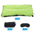 thumbnail image 3 of Uxcell Inflatable Pillow, Camping Travel Pillow with Storage Pouch Eye Masking, Green, 3 of 6