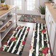 thumbnail image 2 of Pioneer Flower Floral Print Pattern Kitchen Rugs Sets Of 3,Kitchen Runner Rugs Non Skid Washable,Decorative Kitchen Floor Mats for Kitchen,Sink,Laundry,17"x30"+ 17"x47" + 17"x59", 2 of 6