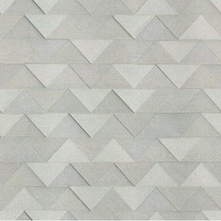 Fine Decor Matrix Grey Triangle Wallpaper, 20.5-in by 33-ft, 56.38 sq. ft.