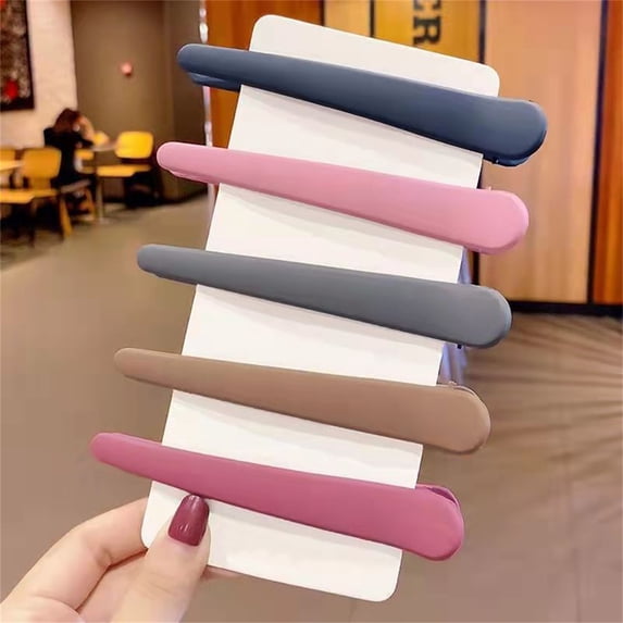 opvise Styling Hairclip Durable Portable Long Sturdy Fix Hair Lightweight Non-Slip Salon Sectioning Clip Yellow