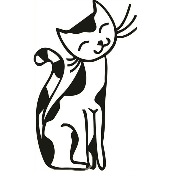 Wall Design Pieces Cute & Lovely Cat Animal Kids Boys Room Girls 20 X 8"