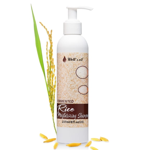 Well's Oil Rice Moisturizing Shampoo 8oz