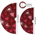 thumbnail image 3 of GZHJMY Love Heart Christmas Tree Skirt 36", Valentine's Day Tree Skirt Double Layers Polyester Easter Tree Skirt for Valentine's Day Holiday Party Decoration, 3 of 6