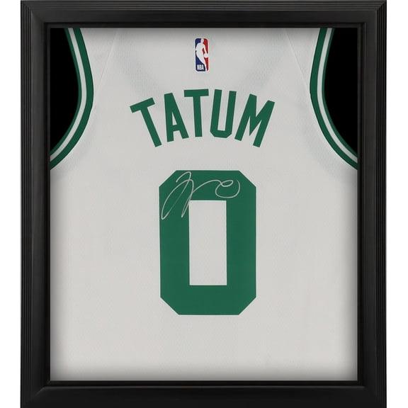 Jayson Tatum Boston Celtics Autographed Framed 2022-23 White Association Swingman Jersey Shadowbox - Fanatics Authentic Certified