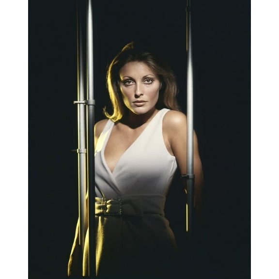 Sharon Tate Glamorous Rare Studio Pose In Low Cut White Glamour Outfit 24X36 Classic Hollywood Poster