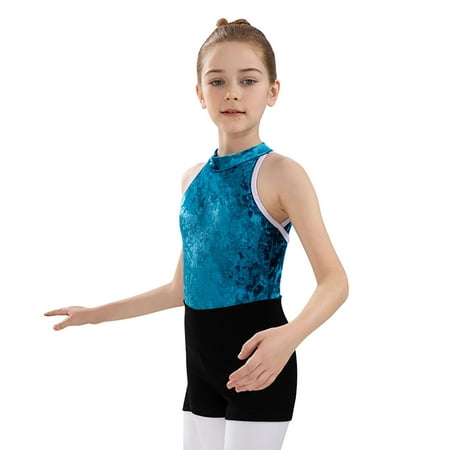 

TAIAOJING Girls Ballroom Dance Dress Summer Comfortable Training Dress Children s Performance Dress Latin Dance Dress Classical Dance Dress Set Gymnastics Summer Outfits 4-5 Years