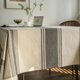 thumbnail image 5 of Mantel de arpillera marrón de lino y algodón a rayas, funda de mesa de picnic de tela pesada para mesa de café, decoración de cocina, rectangular de 55" x 86" (6-8 plazas), 5 of 5