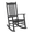 Black | B, variant on Tcbosik Wood Rocking Chair for Outdoor, High Back Rocker for Porch, Lawn, Garden, Backyard, White