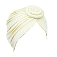 thumbnail image 1 of ziyahi Lot de 1 Disque Concentrique Turban Africain Pré-Noué Léger Mode Couvre-Chefs Écharpes pour Femmes Beige Clair, 1 of 5
