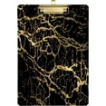thumbnail image 1 of FMSHPON Golden Marble Clipboard Hardboard Wood Nursing Clip Board and Pull for Standard A4 Letter 13x9 inches, 1 of 7