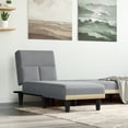 thumbnail image 1 of vidaXL Chaise Longue Light Grey Fabric, 1 of 5