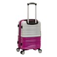 thumbnail image 4 of Rockland F225-2TONEWHITE Bagage Ensemble de Spinner Extensible, Magenta & Blanc - 2 Pièces, 4 of 5