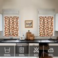 thumbnail image 2 of Fall Kitchen Curtains 36 Inch Short - 2 Panel Set, Autumn Harvest Print, Rod Pocket Window Treatment for Thanksgiving, Farmhouse, Cafe, Living Room - Machine Washable, 2 of 4