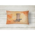 thumbnail image 2 of Cowboy Boot Watercolor Canvas Fabric Decorative Pillow, 2 of 3