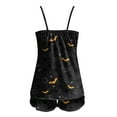 thumbnail image 5 of Hpapadks Halloween Womens Pajamas Set Cute Graphic Spaghetti Strap Camisole Tops and Shorts 2 Piece Sleepwear Sexy Pjs Sets for Women Gold, 5 of 6