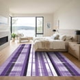 thumbnail image 3 of ODIKA 3'x5' Machine Washable Non-Slip Area Rug, Geometric Purple High Traffic Rug, Purple, 1077919, 3 of 7
