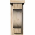 thumbnail image 2 of 5 1/2"W x 10"D x 14"H Newport Smooth Corbel w/Backplate, Douglas Fir, 2 of 9