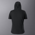 thumbnail image 6 of Trgacdwlo Mens Short Sleeve Hoodie Quick Dry Mens Workout Shirts Moisture Wicking Sun Protection Hooded Baseball Shirt Men Black XXL, 6 of 8