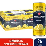 Sanpellegrino Italian Sparkling Drink, Limonata, Sparkling Lemon Beverage, 276.6 fl oz, 24 Pack Cans
