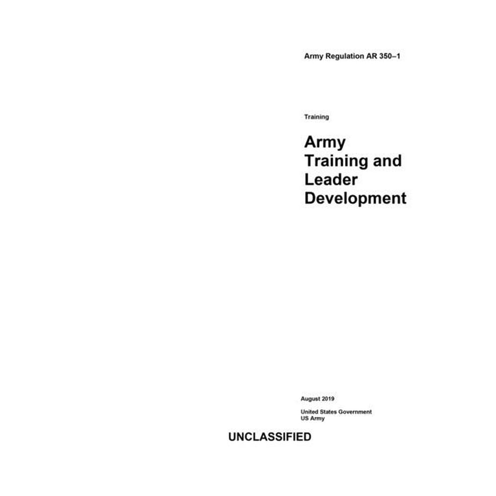 Army Regulation AR 3501 Army Training and Leader
