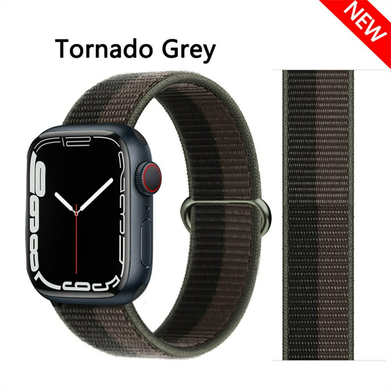 Strap For Apple Watch Band 44mm 45mm 42mm Watchband Bracelet Nylon Correa  Iwatch Series 6 5 3 Se 7 Accessories 40mm 38mm 41mm-black White